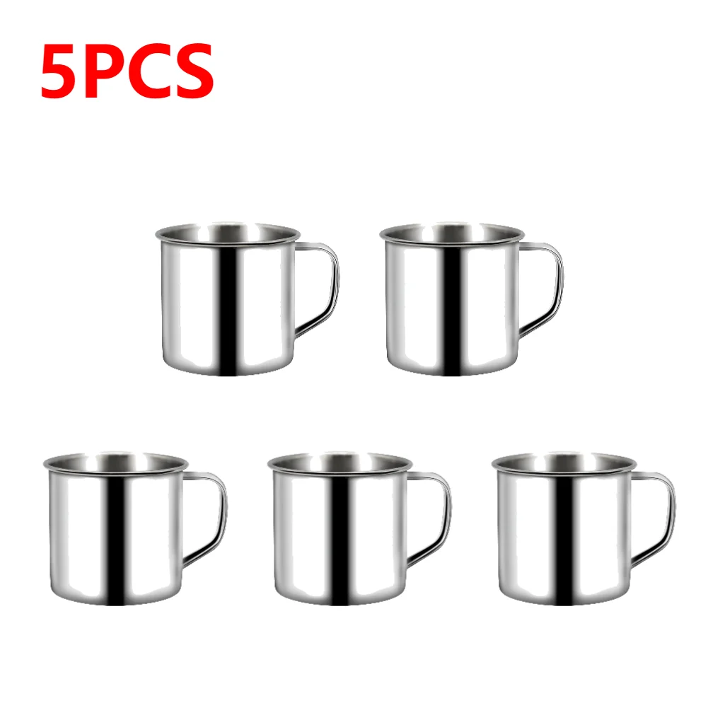 1/5/10PCS 200ML Stainless Steel Mug Coffee Cup Insulated Cup Keep Drinks Hot Camping Travel Mug Milk Tea Cup Tumbler Water Mug - Image 7