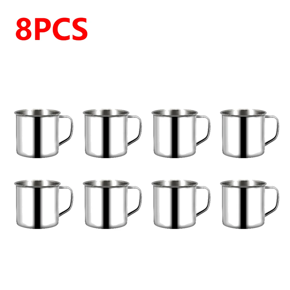1/5/10PCS 200ML Stainless Steel Mug Coffee Cup Insulated Cup Keep Drinks Hot Camping Travel Mug Milk Tea Cup Tumbler Water Mug - Image 9