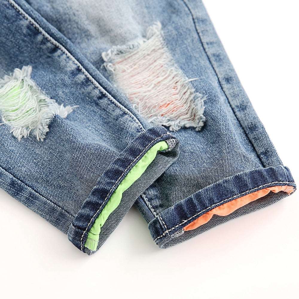 1-5T Kids Jeans Baby Rompers Spring Boys Girls Overalls Bebe Jumpsuit Pants Toddler - Image 6
