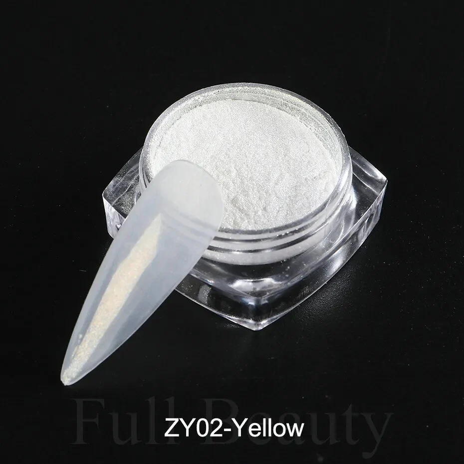 1 Box Aurora Nail Fairy Powder Pigment Pearl White Rubbing on Nail Art Glitter Dust Chrome Manicure Holographic Decorations TRX - Image 17