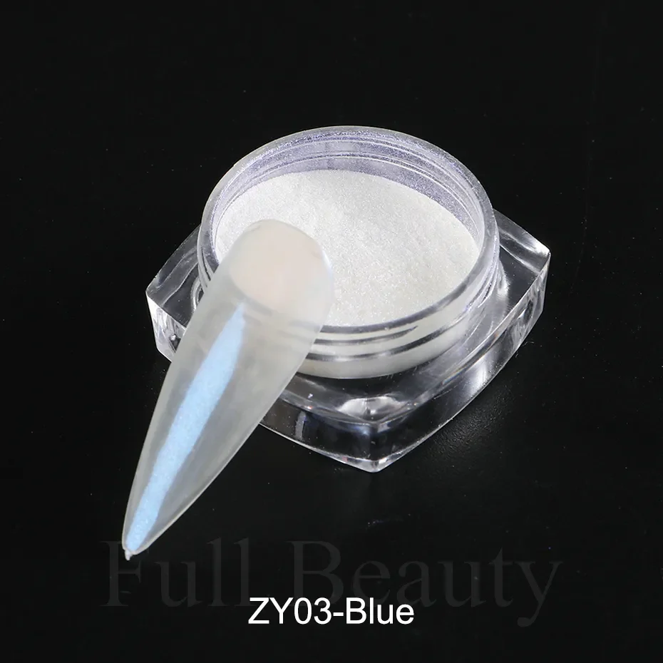 1 Box Aurora Nail Fairy Powder Pigment Pearl White Rubbing on Nail Art Glitter Dust Chrome Manicure Holographic Decorations TRX - Image 18