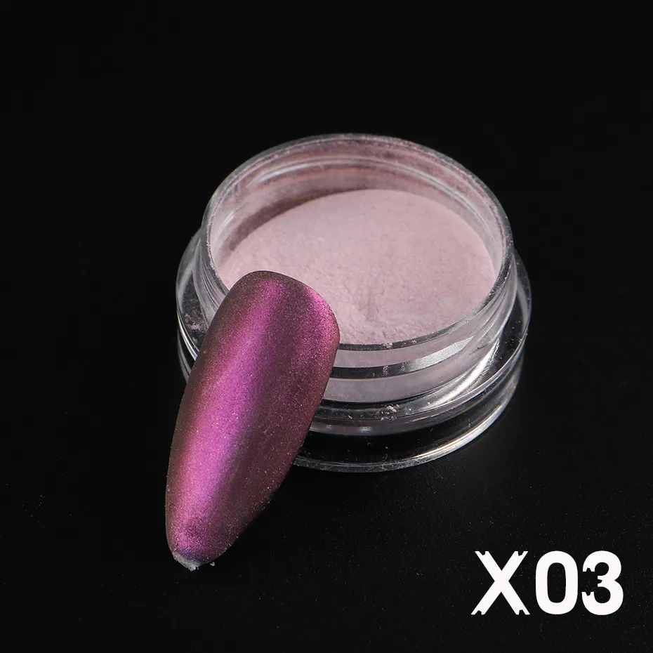 1 Box Aurora Nail Fairy Powder Pigment Pearl White Rubbing on Nail Art Glitter Dust Chrome Manicure Holographic Decorations TRX - Image 9