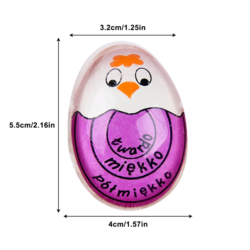 1 Color Changing Egg Timer Resin Material Perfect Boiled Eggs By Temperature Kitchen Helper Egg Timer Red timer tools - Image 5
