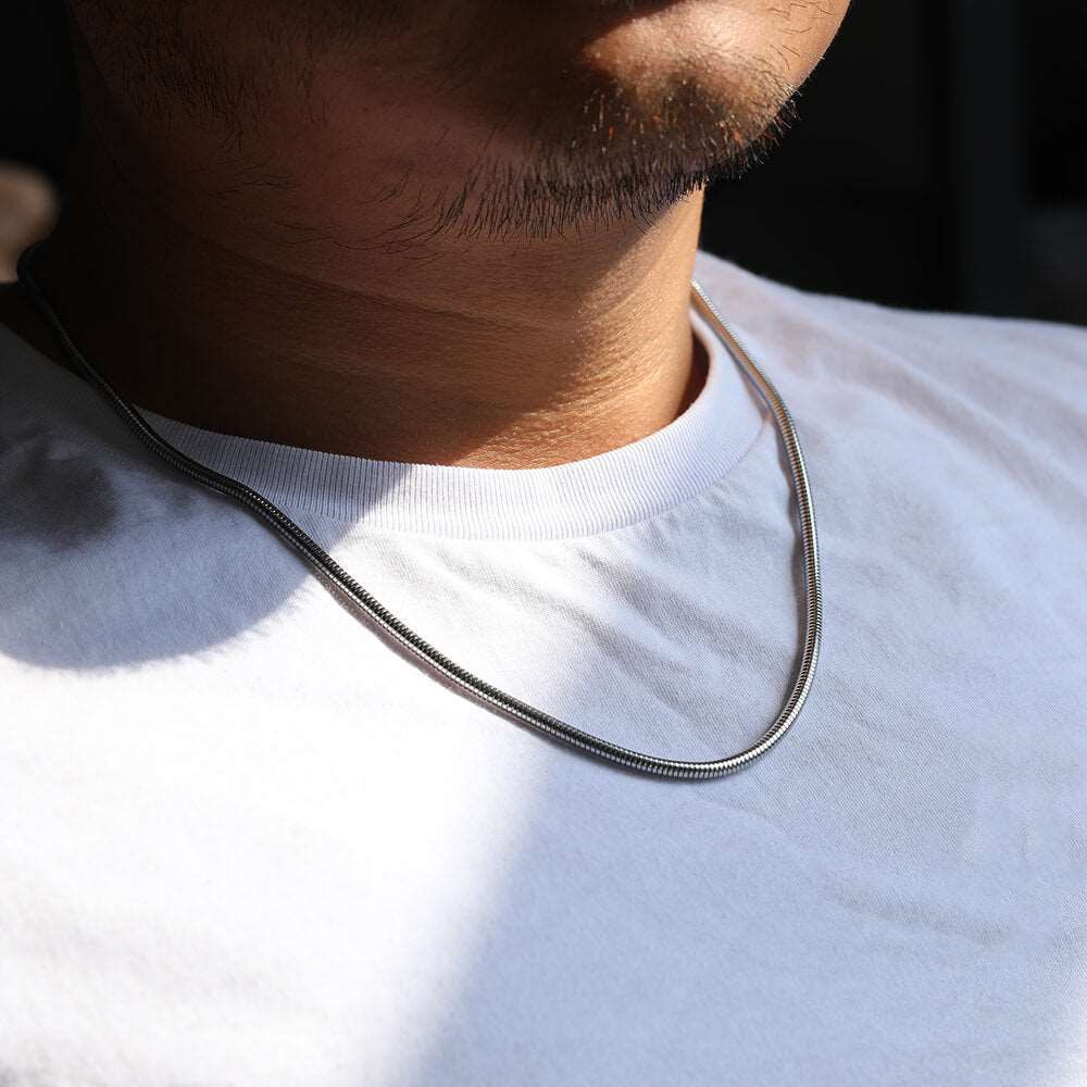 1 Piece Width 1/2/3/4mm Round Snake Chain Necklace Stainless Steel Chain Chokers - Image 8