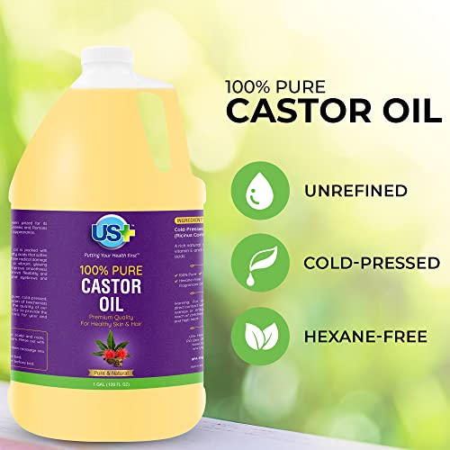 100% Pure Castor Oil - Cold-pressed, Unrefined, Hexane-free - Premium Quality - USP Grade (1 Gallon) - Image 5