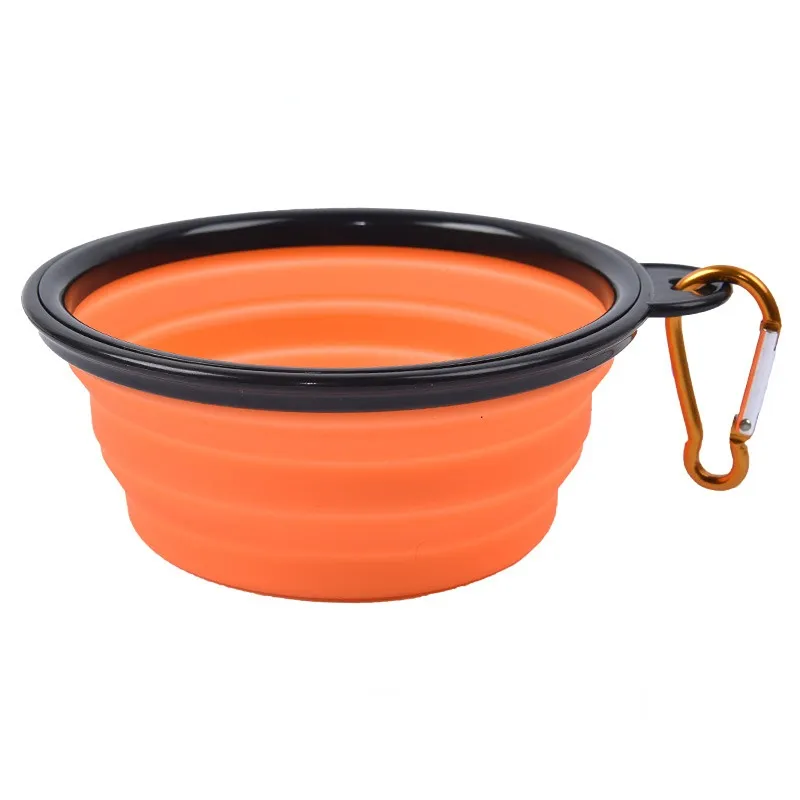 1000ml Large Collapsible Dog Pet Folding Silicone Bowl Outdoor Travel Portable Puppy Food Container Feeder Dish Bowl - Image 4