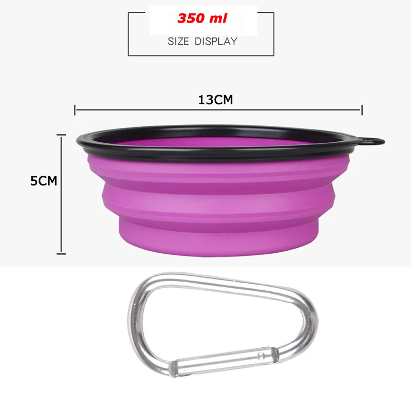 1000ml Large Collapsible Dog Pet Folding Silicone Bowl Outdoor Travel Portable Puppy Food Container Feeder Dish Bowl - Image 6