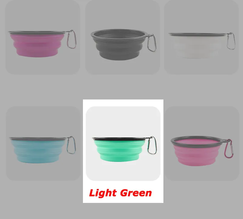 1000ml Large Collapsible Dog Pet Folding Silicone Bowl Outdoor Travel Portable Puppy Food Container Feeder Dish Bowl - Image 7
