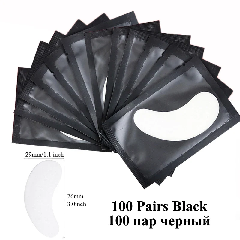 100pairs eye patches eyelash extension under eyelashes fake lashes stickers lash extension supplies patches for building eyelid - Image 10