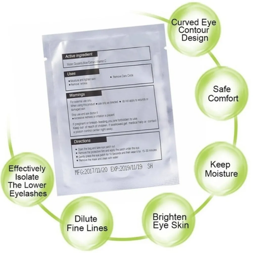 100pairs eye patches eyelash extension under eyelashes fake lashes stickers lash extension supplies patches for building eyelid - Image 5