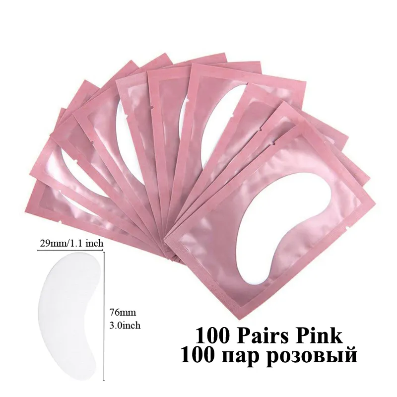 100pairs eye patches eyelash extension under eyelashes fake lashes stickers lash extension supplies patches for building eyelid - Image 7