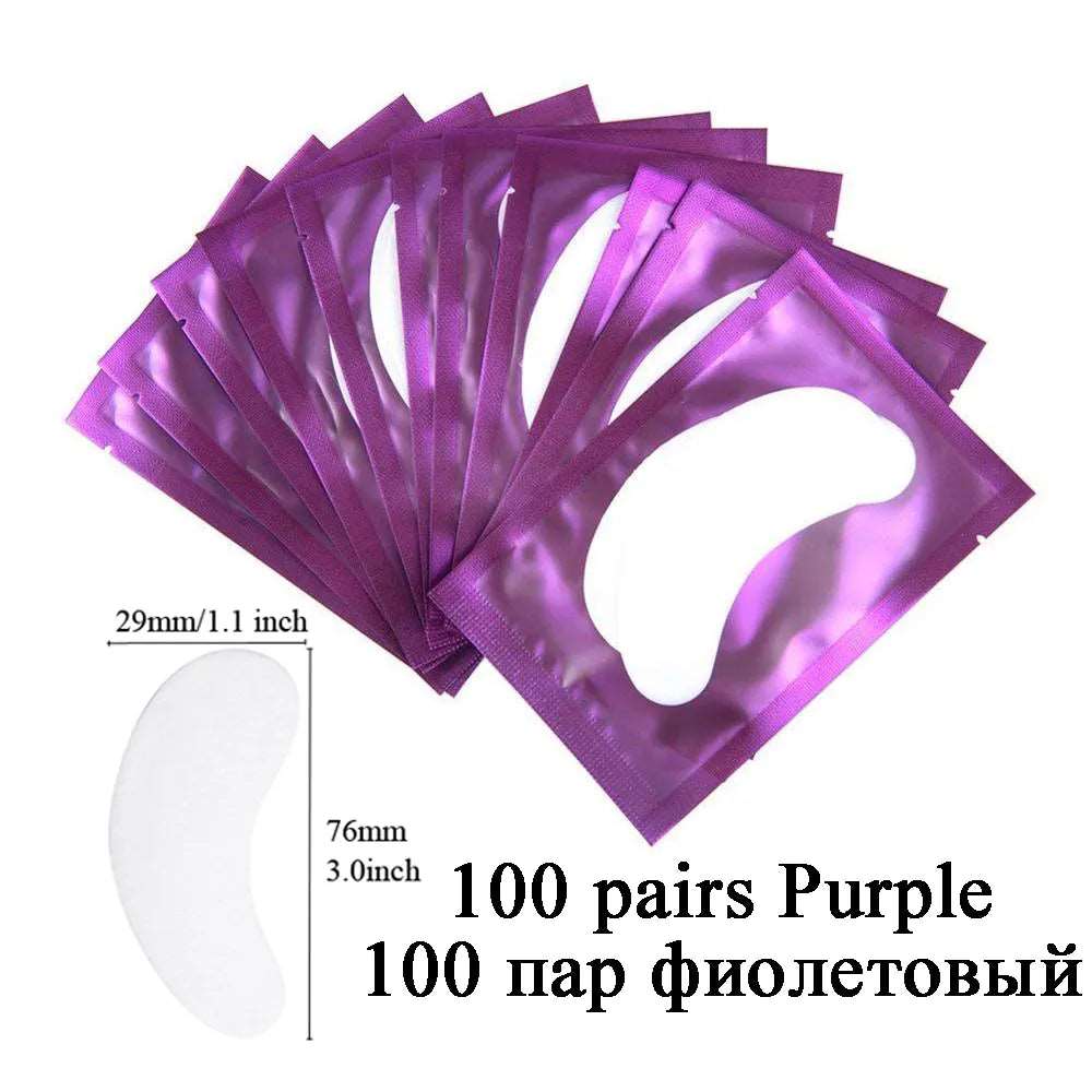 100pairs eye patches eyelash extension under eyelashes fake lashes stickers lash extension supplies patches for building eyelid - Image 8