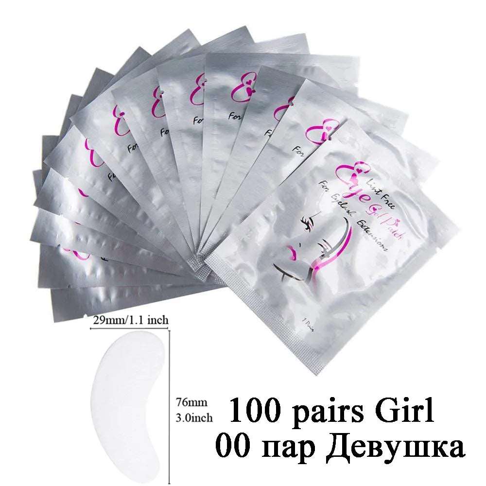 100pairs eye patches eyelash extension under eyelashes fake lashes stickers lash extension supplies patches for building eyelid - Image 9
