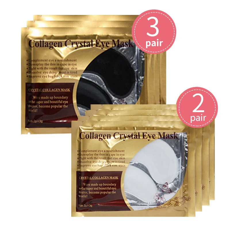 10pcs=5pair Black Collagen Eye Mask Crystal Eyelid Patch Anti Wrinkle Moisture - Image 22