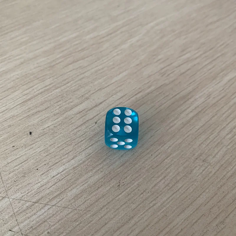 10PCS/Lot Dice Set 10 Colors  High Quality Acrylic 6 Sided Transparent Dice  For Club/Party/Family Games 14mm - Image 12