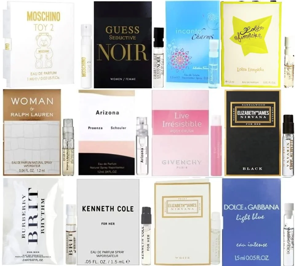 12 Top Selling Perfume Sample Vial Discovery Set - Best Rated Lot High End Designer Fragrance Sampler for Women - Image 2