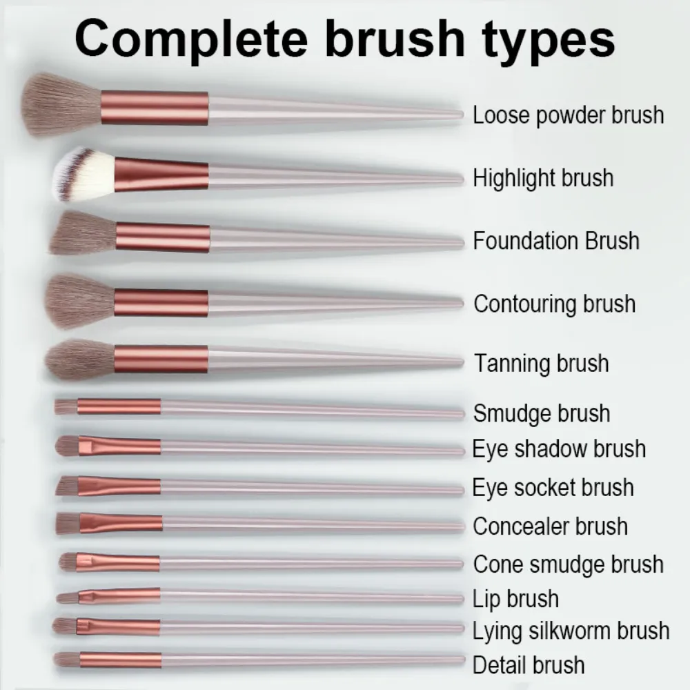 13Pcs Makeup Brush Set Make Up Concealer Brush Blush Powder Brush Eye Shadow Highlighter Foundation Brush Cosmetic Beauty Tools - Image 5