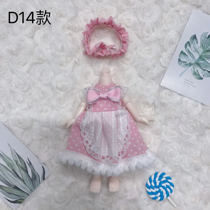 16cm Bjd Doll Clothes High-end Dress Up Can Dress Up Fashion Doll Clothes Skirt Suit Best Gifts for Children DIY Girls Toys - Image 30