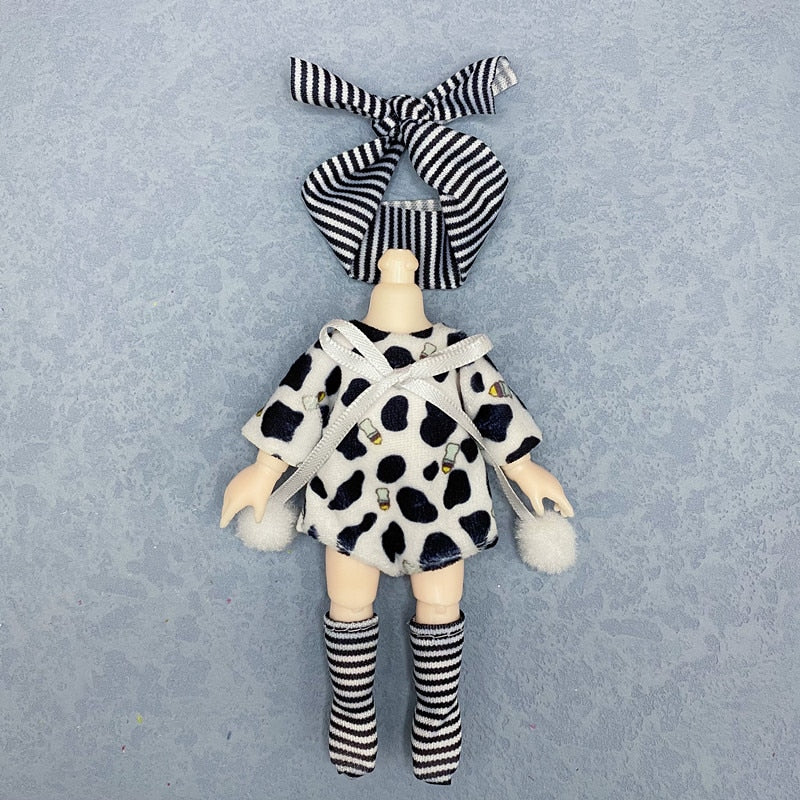 16cm Ob11 Doll Clothes 8 Points Bjd Dressup Cute Casual Suit Lolita Skirt Accessories Girl Dress Up Toys Children Birthday Gift - Image 13