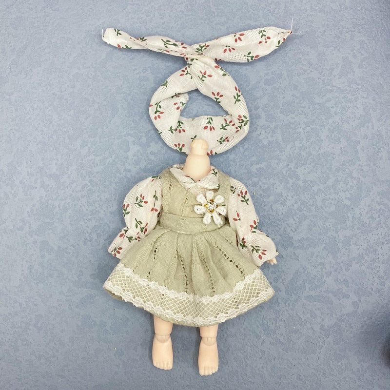 16cm Ob11 Doll Clothes 8 Points Bjd Dressup Cute Casual Suit Lolita Skirt Accessories Girl Dress Up Toys Children Birthday Gift - Image 14