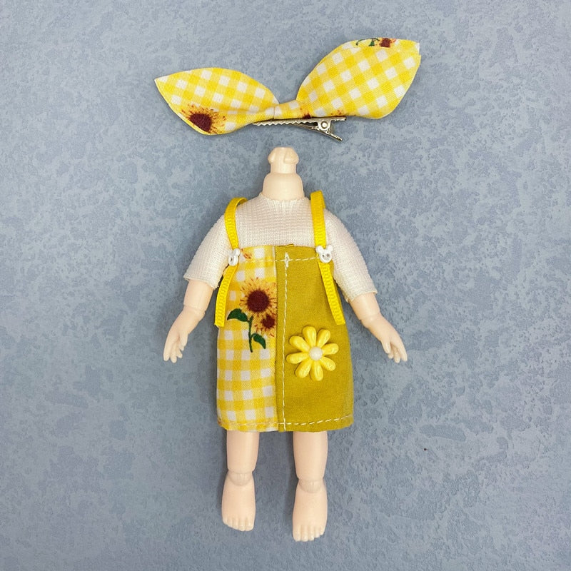 16cm Ob11 Doll Clothes 8 Points Bjd Dressup Cute Casual Suit Lolita Skirt Accessories Girl Dress Up Toys Children Birthday Gift - Image 16