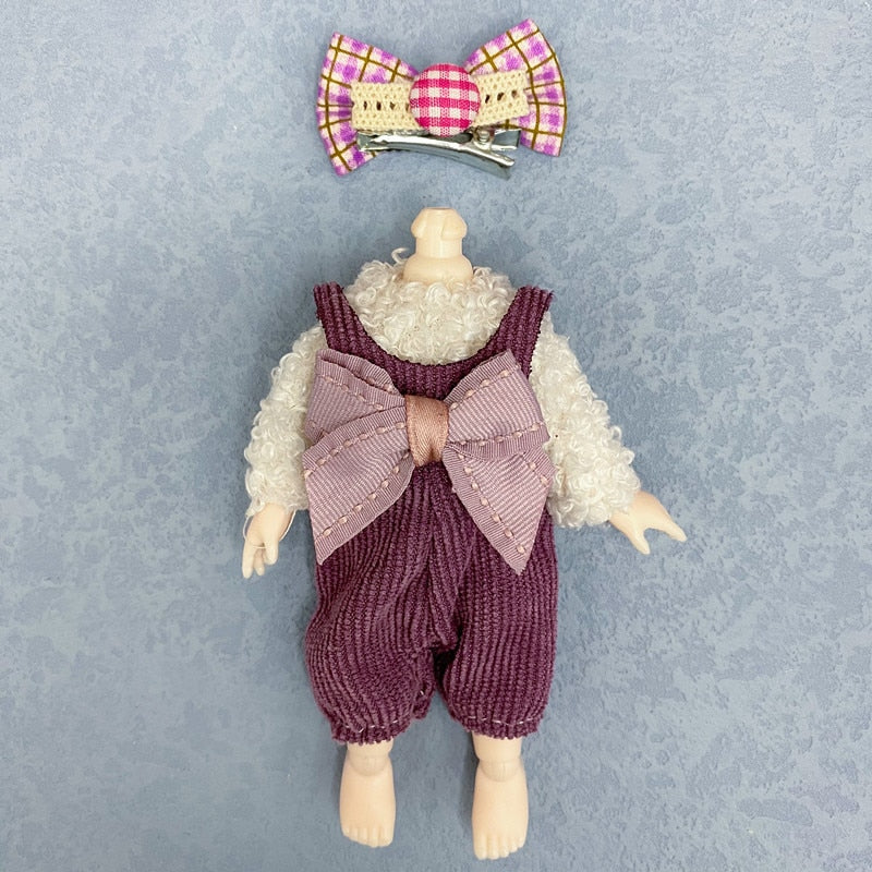 16cm Ob11 Doll Clothes 8 Points Bjd Dressup Cute Casual Suit Lolita Skirt Accessories Girl Dress Up Toys Children Birthday Gift - Image 17