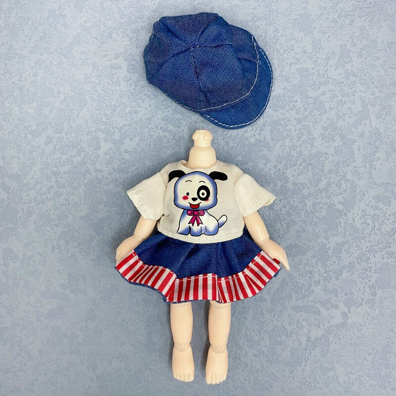 16cm Ob11 Doll Clothes 8 Points Bjd Dressup Cute Casual Suit Lolita Skirt Accessories Girl Dress Up Toys Children Birthday Gift - Image 23