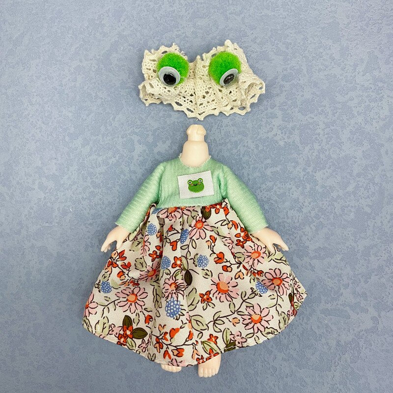 16cm Ob11 Doll Clothes 8 Points Bjd Dressup Cute Casual Suit Lolita Skirt Accessories Girl Dress Up Toys Children Birthday Gift - Image 25