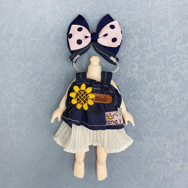 16cm Ob11 Doll Clothes 8 Points Bjd Dressup Cute Casual Suit Lolita Skirt Accessories Girl Dress Up Toys Children Birthday Gift - Image 26