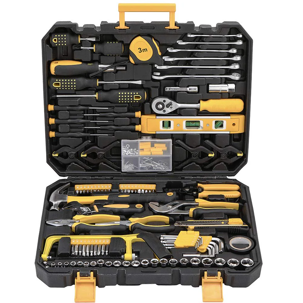 198 Piece Mechanics Tool Set Socket Wrench Auto Repair Tool Combination Mixed Tools Set Hand Tool Kit with Plastic Toolbox Organizer Storage Case - Image 9