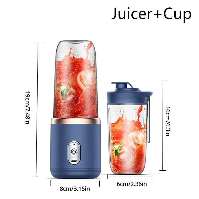 1pc Blue/Pink Portable Electric Small Juice Extractor Household Multi Function Juice Cup Mixing And Auxiliary Food - Image 6