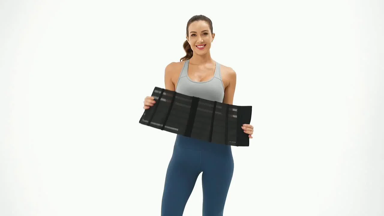 1pc Breathable Polyester Waist Cincher for Women - Medium Control Posture Improvement Shapewear with Adjustable Closure, Knit Fabric Weave, Hand Washable - 1pc - Image 11