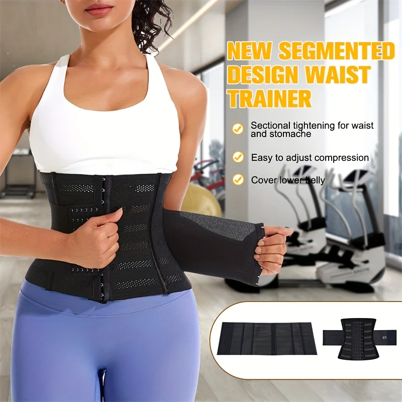 1pc Breathable Polyester Waist Cincher for Women - Medium Control Posture Improvement Shapewear with Adjustable Closure, Knit Fabric Weave, Hand Washable - 1pc - Image 6