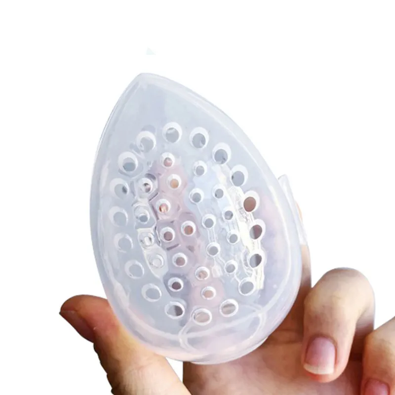 1PC Cosmetic Egg Storage Box Beauty Sponge Stand Storage Case Makeup Blender Puff Holder Empty Cosmetic Transparent Puffs Box - Image 4