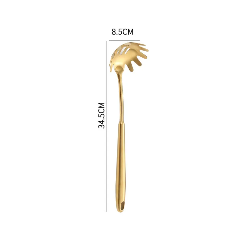 1PC Gold Titanium Stainless Steel Cooking Tools Spoon Shovel Cookware Kitchen Tools Spatula Ladle Kitchenware - Image 14