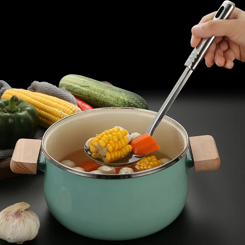 1PC Kitchen Stainless Steel Cooking Spatula Shovel Colander Kitchenware Pots Set Utensils Rice Soup Spoon Cookware Accessories - Image 5