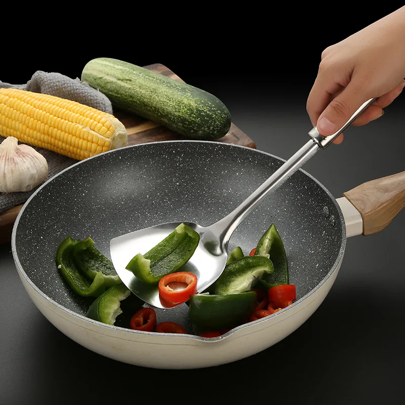 1PC Kitchen Stainless Steel Cooking Spatula Shovel Colander Kitchenware Pots Set Utensils Rice Soup Spoon Cookware Accessories - Image 6