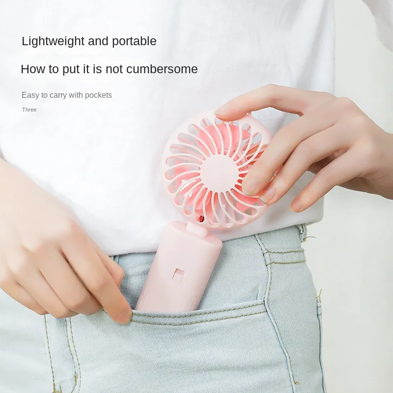 1PC Pink Foldable Handheld Eyelashes Dedicated Dryer For Eyelash Extension Desktop Fan Air Conditioning Blower Glue Grafted - Image 5