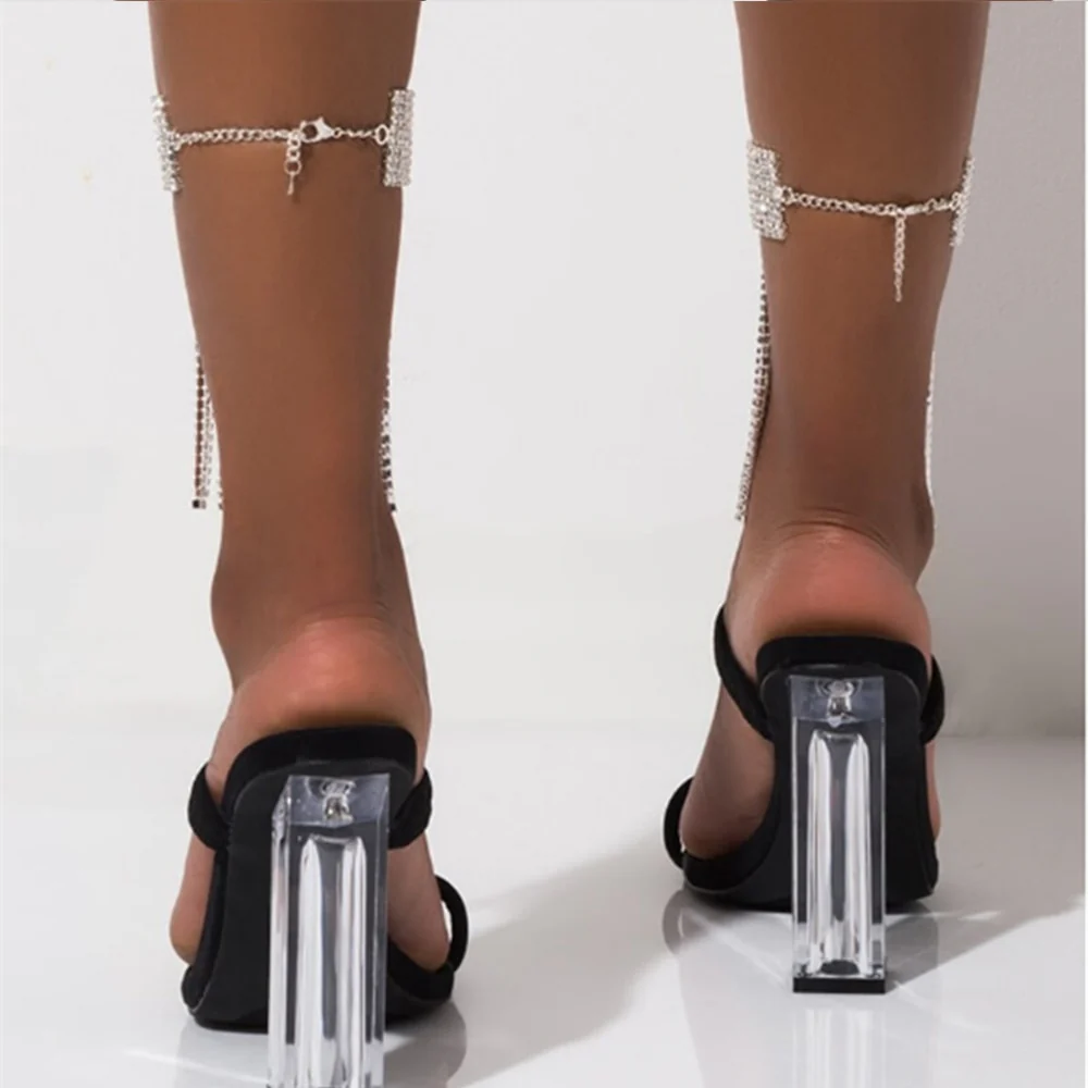 1PC Stonefans Full Rhinestone Tassel Adjustable Ankles Foot Chain Jewelry for Women Crystal Anklets - Image 22