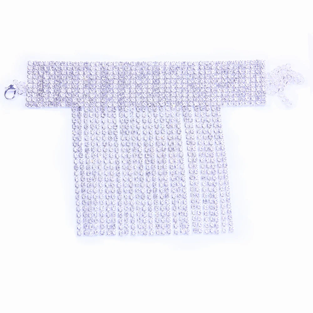 1PC Stonefans Full Rhinestone Tassel Adjustable Ankles Foot Chain Jewelry for Women Crystal Anklets - Image 8
