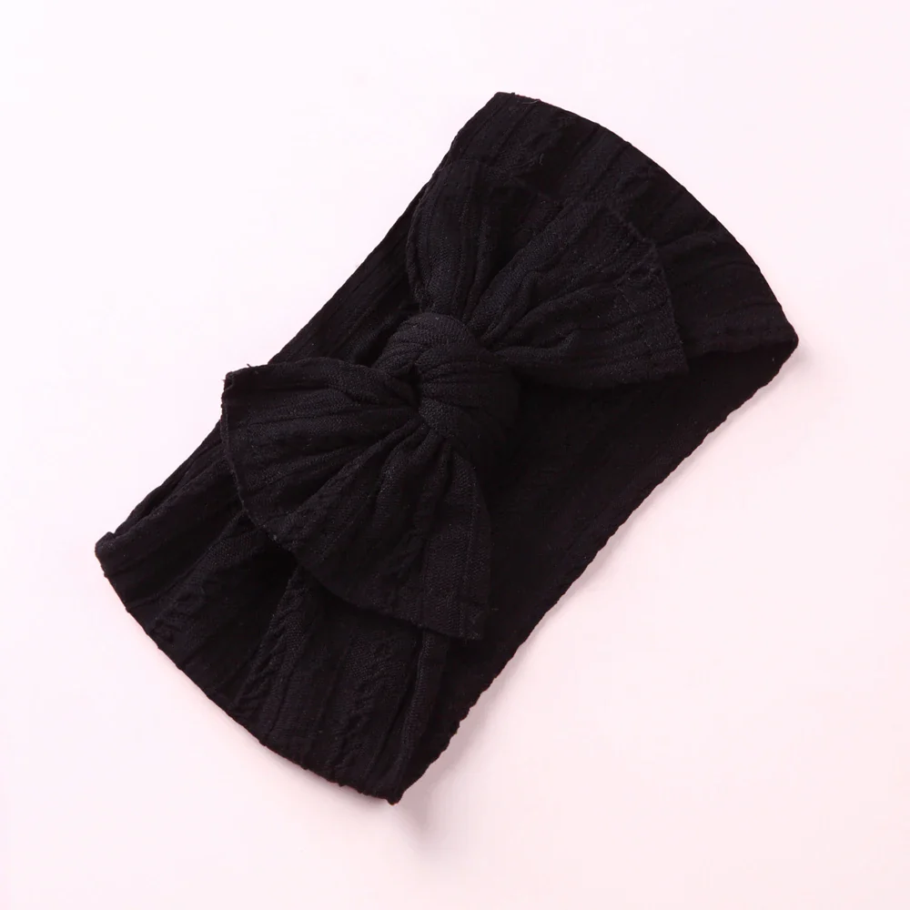 1pc Top Sell Baby Nylon Headband Soft Bowknot Turban Ribbed Headband for Children Girls Elastic Head wraps Hair Accessories - Image 11