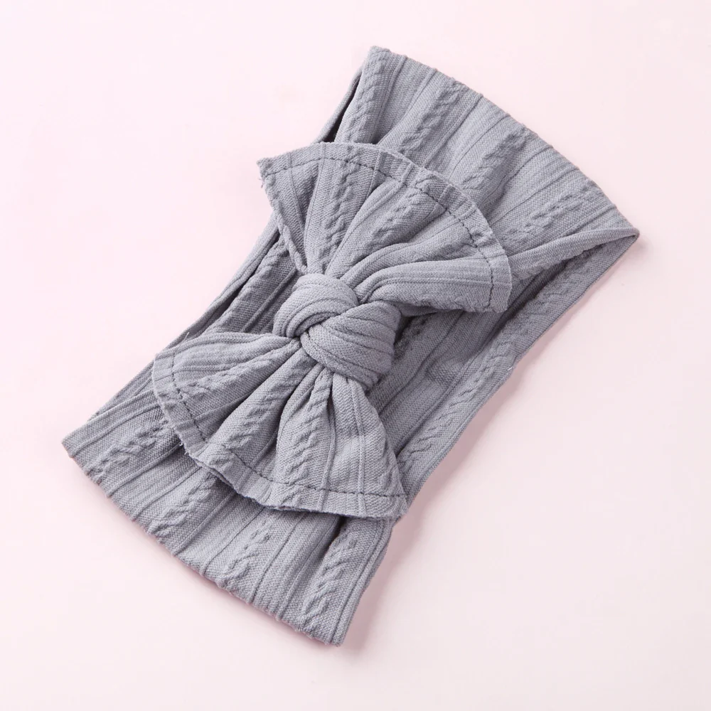 1pc Top Sell Baby Nylon Headband Soft Bowknot Turban Ribbed Headband for Children Girls Elastic Head wraps Hair Accessories - Image 15