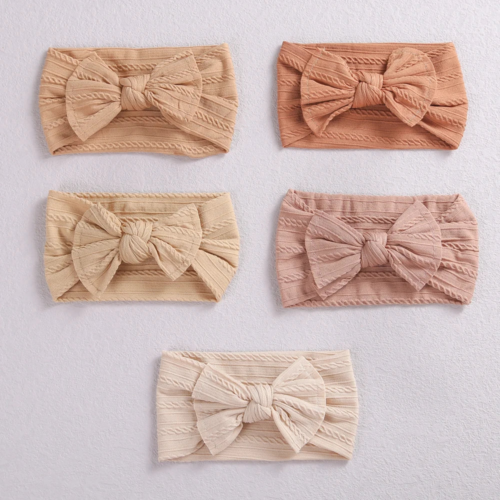 1pc Top Sell Baby Nylon Headband Soft Bowknot Turban Ribbed Headband for Children Girls Elastic Head wraps Hair Accessories - Image 34