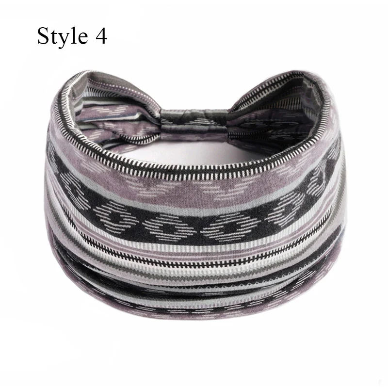 1PCS Boho Flower Print Wide Headband Cotton Soft Bandana Headpiece Hair Accessories For Women Hair Bands DIY Headwear Hairband - Image 10