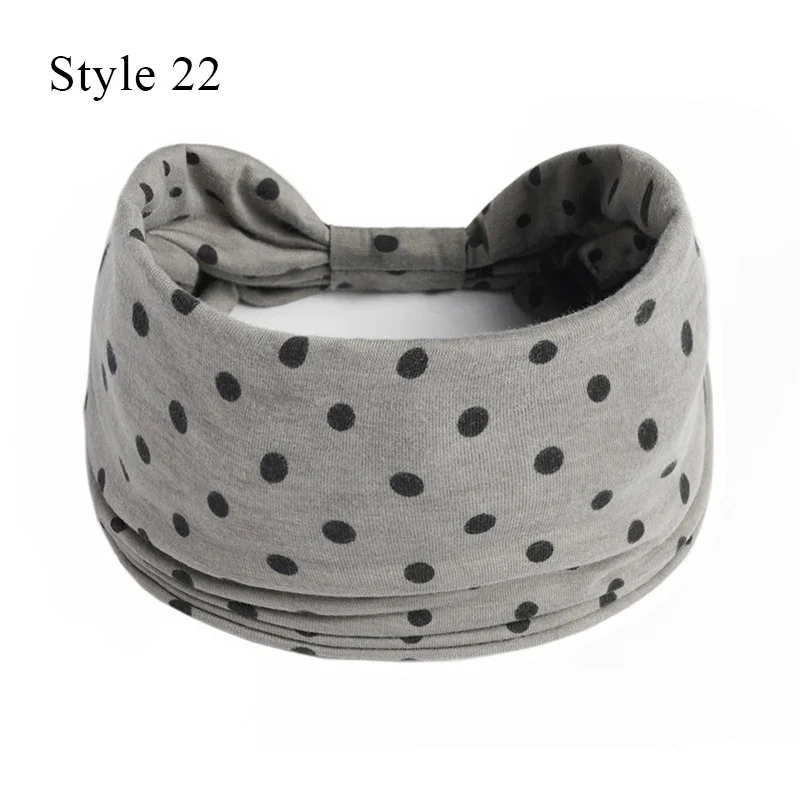 1PCS Boho Flower Print Wide Headband Cotton Soft Bandana Headpiece Hair Accessories For Women Hair Bands DIY Headwear Hairband - Image 28