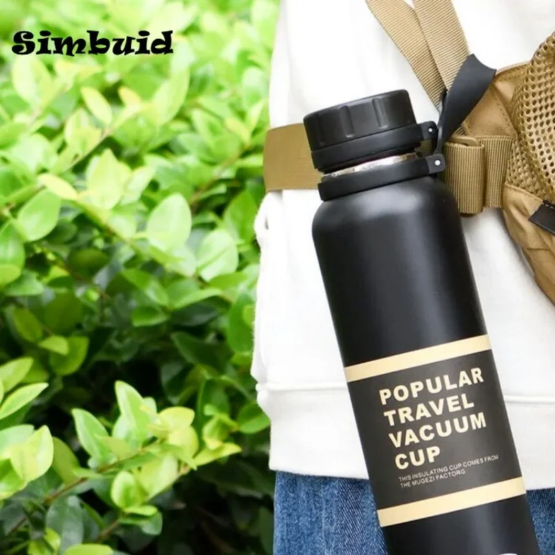 1PCS Stainless Steel Thermos with Tea Filter Double Wall Vacuum Flask Sports Outdoor Fitness Thermal Bottle Insulation Cup - Image 6