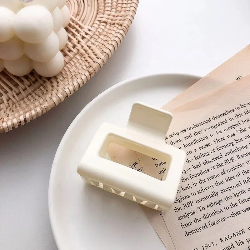 1Piece Square Acetate Acrylic INS Korean Hair Clips Girls Hairpins Crab Claws Clamp Hair Accessories for Women Banana Grips Slid - Image 13