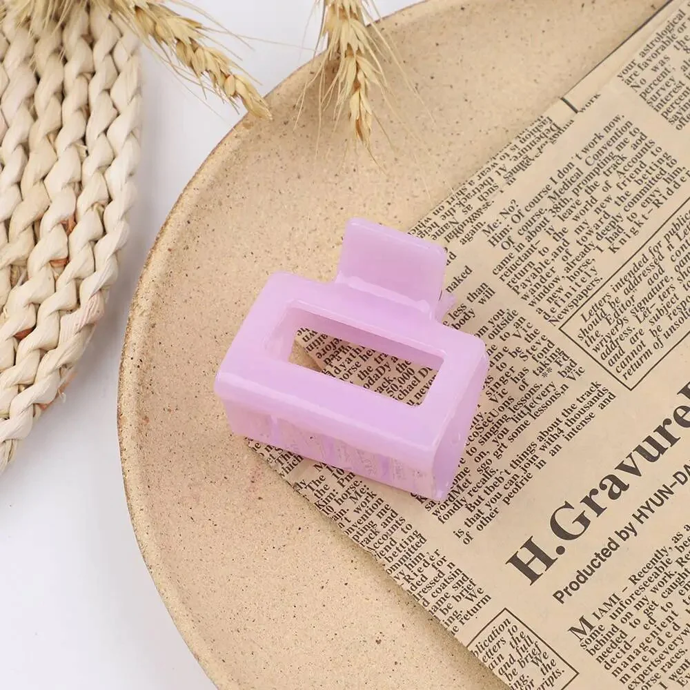 1Piece Square Acetate Acrylic INS Korean Hair Clips Girls Hairpins Crab Claws Clamp Hair Accessories for Women Banana Grips Slid - Image 2