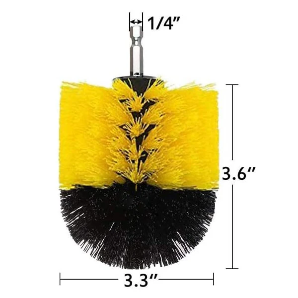 2/3.5/4/5'' Electric Drill Scrubber Brush Power Brush Set Kit Car Soft Brush Drill Kit Bathroom Kitchen Auto Care Cleaning Tools - Image 5