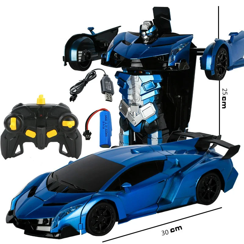 2.4Ghz Induction Transformation Robot Car 1:14 Deformation RC Car Toy led Light Electric Robot Models fightint Toys Gifts - Image 2
